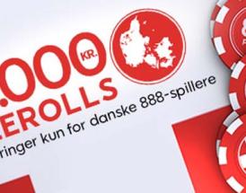 Vær med i 10-dages freeroll turnering hos 888poker – helt gratis!