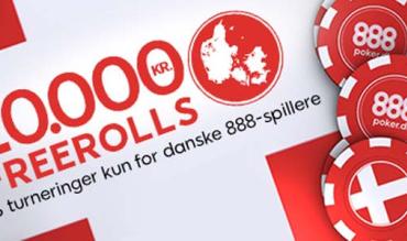 Vær med i 10-dages freeroll turnering hos 888poker – helt gratis!